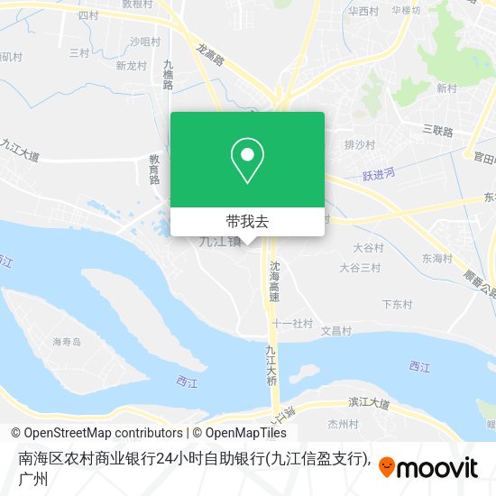 南海区农村商业银行24小时自助银行(九江信盈支行)地图
