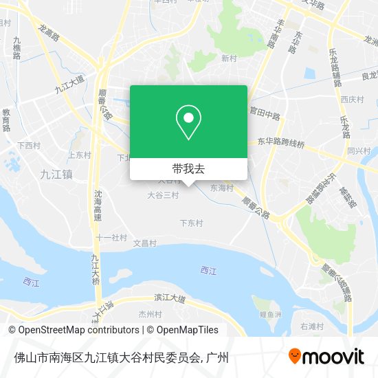 佛山市南海区九江镇大谷村民委员会地图