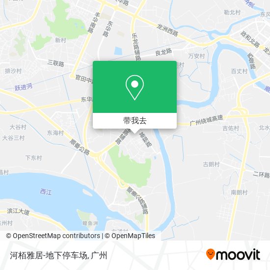 河栢雅居-地下停车场地图