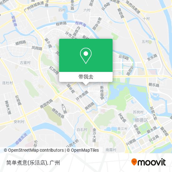 简单煮意(乐活店)地图