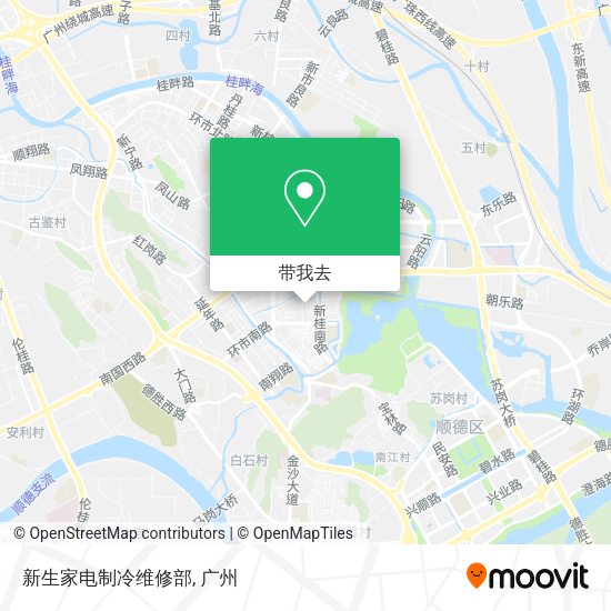 新生家电制冷维修部地图