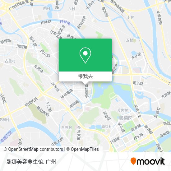 曼娜美容养生馆地图