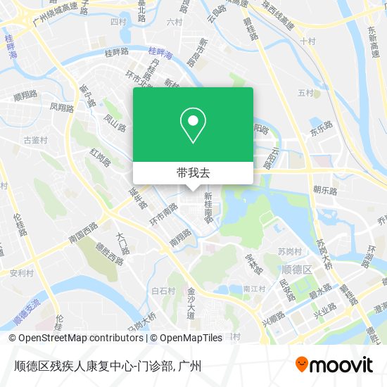 顺德区残疾人康复中心-门诊部地图