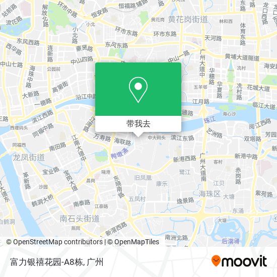 富力银禧花园-A8栋地图