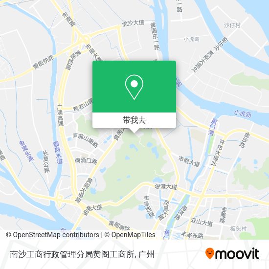 南沙工商行政管理分局黄阁工商所地图