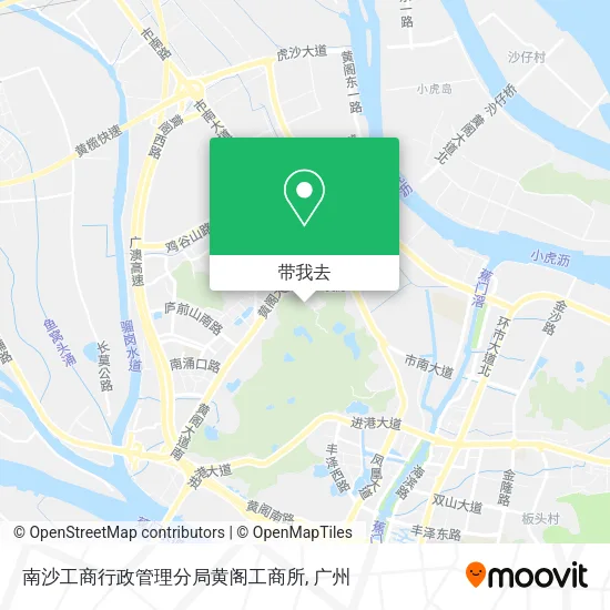 南沙工商行政管理分局黄阁工商所地图