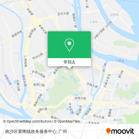 南沙区黄阁镇政务服务中心地图