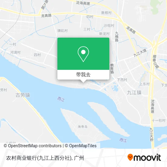 农村商业银行(九江上西分社)地图