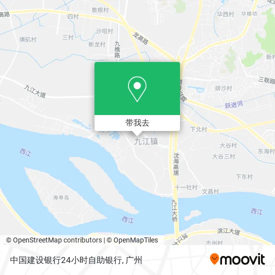 中国建设银行24小时自助银行地图