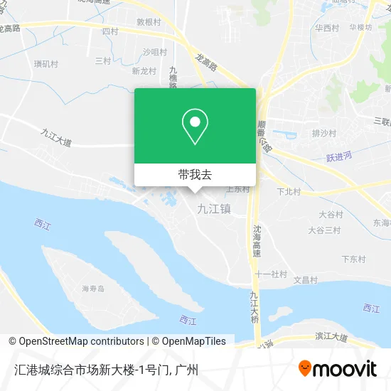 汇港城综合市场新大楼-1号门地图