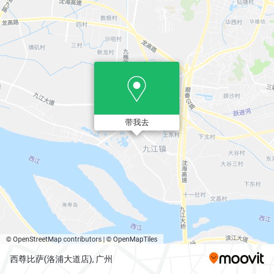 西尊比萨(洛浦大道店)地图