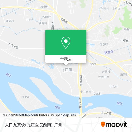 大口九茶饮(九江医院西南)地图