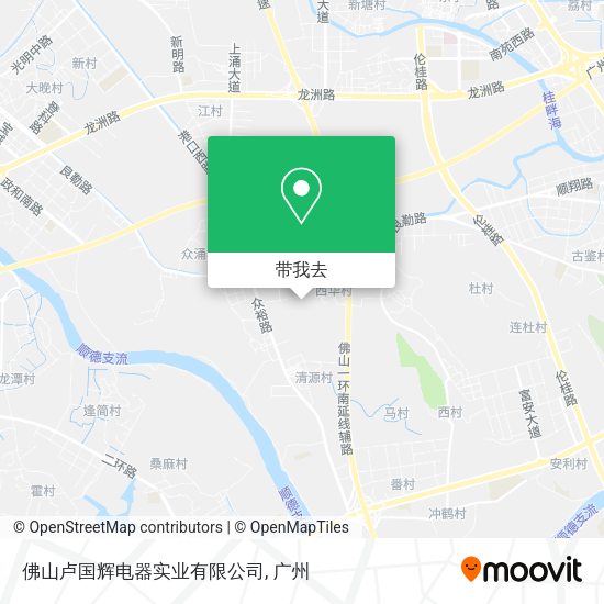 佛山卢国辉电器实业有限公司地图