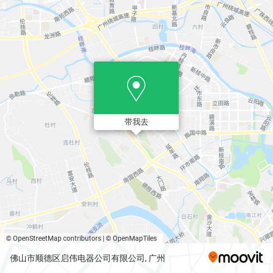 佛山市顺德区启伟电器公司有限公司地图