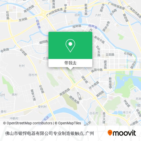 佛山市银悍电器有限公司专业制造银触点地图