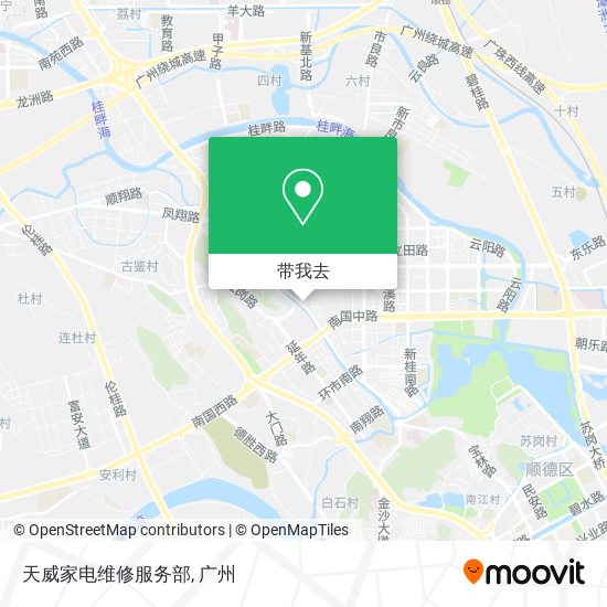 天威家电维修服务部地图