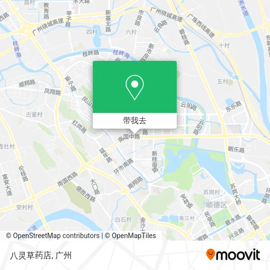 八灵草药店地图