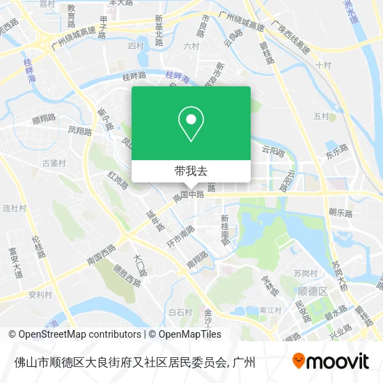 佛山市顺德区大良街府又社区居民委员会地图