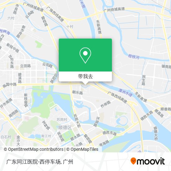 广东同江医院-西停车场地图