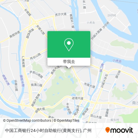 中国工商银行24小时自助银行(黄阁支行)地图