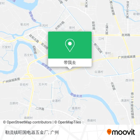 勒流镇旺国电器五金厂地图