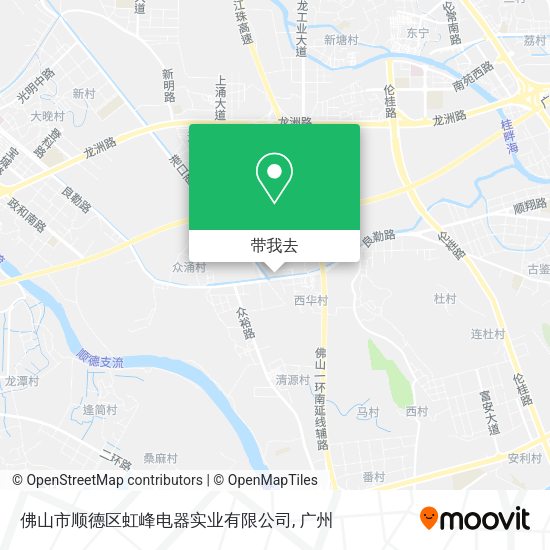 佛山市顺德区虹峰电器实业有限公司地图