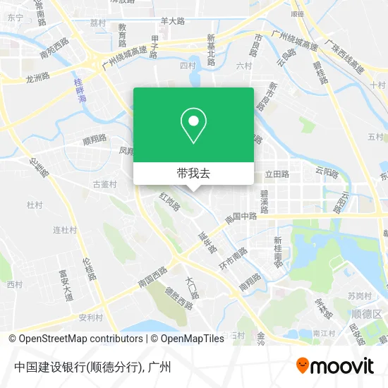 中国建设银行(顺德分行)地图