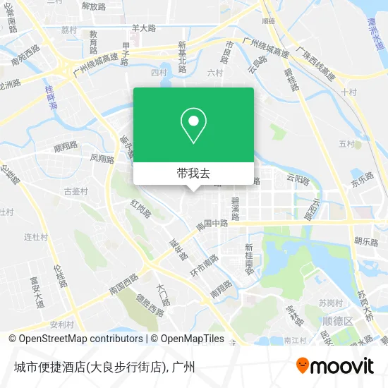 城市便捷酒店(大良步行街店)地图