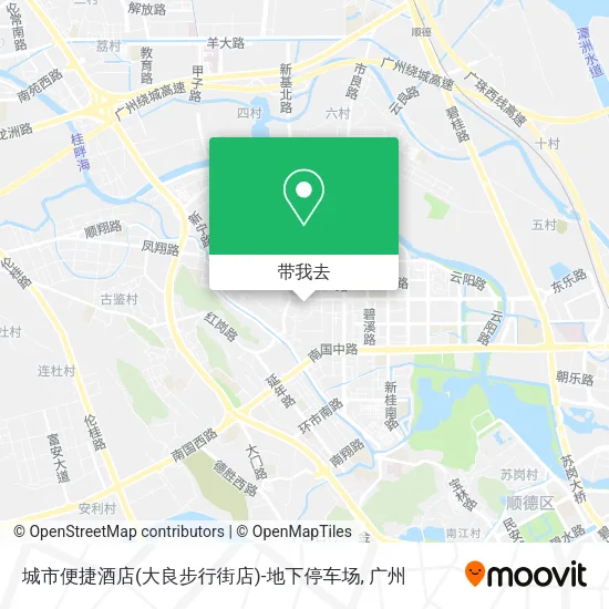 城市便捷酒店(大良步行街店)-地下停车场地图
