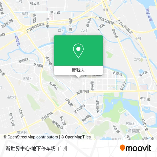 新世界中心-地下停车场地图