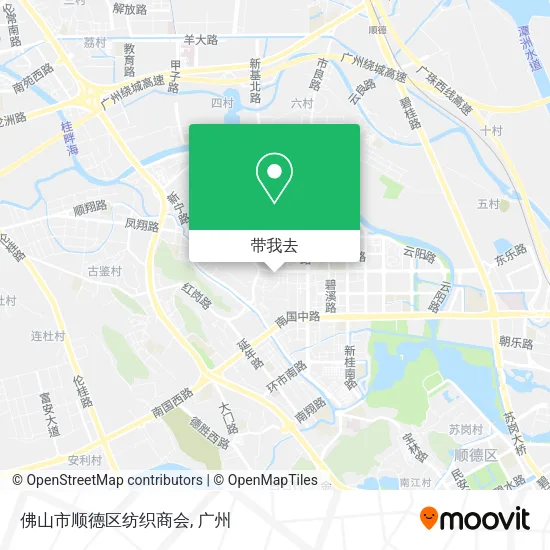 佛山市顺德区纺织商会地图