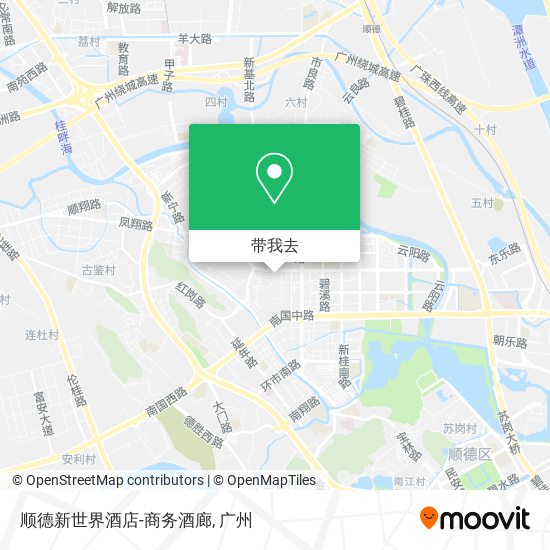 顺德新世界酒店-商务酒廊地图