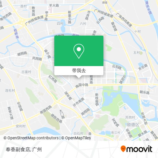 奉香副食店地图