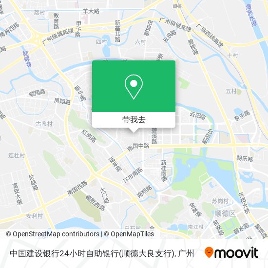 中国建设银行24小时自助银行(顺德大良支行)地图