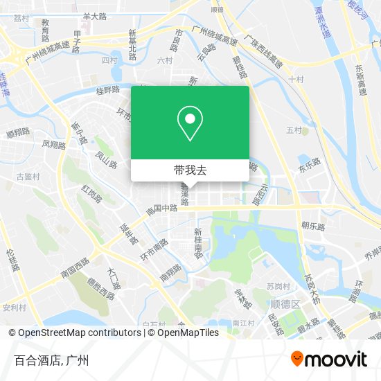 百合酒店地图