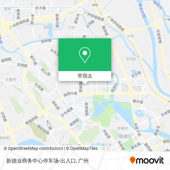 新德业商务中心停车场-出入口地图
