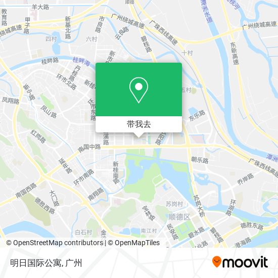 明日国际公寓地图
