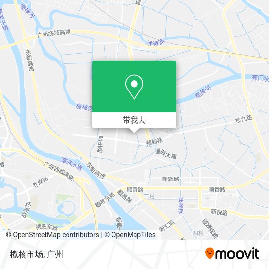 榄核市场地图