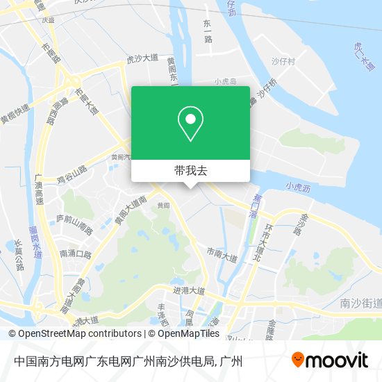 中国南方电网广东电网广州南沙供电局地图
