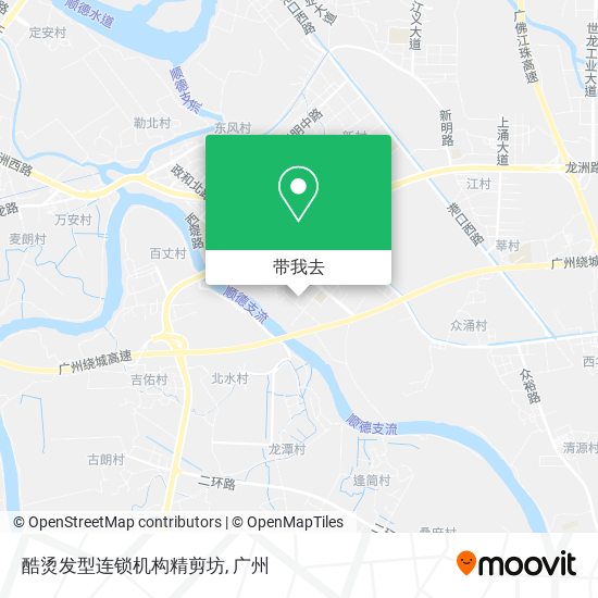 酷烫发型连锁机构精剪坊地图