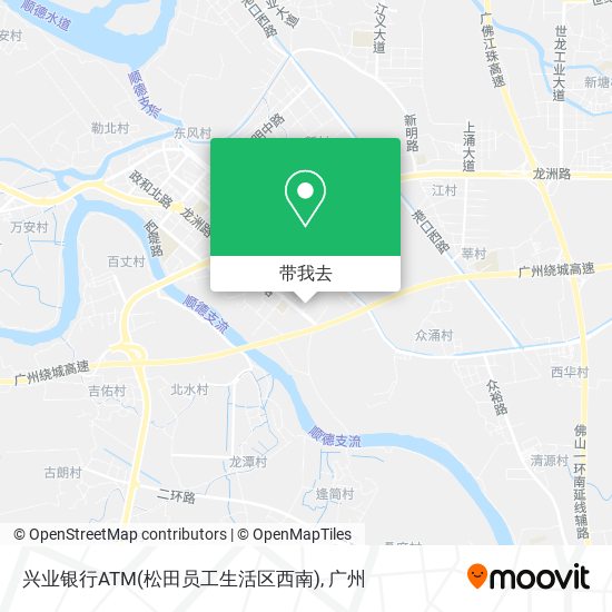 兴业银行ATM(松田员工生活区西南)地图