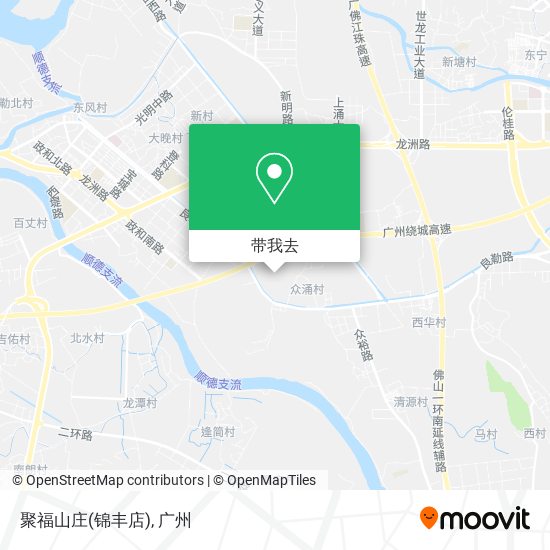 聚福山庄(锦丰店)地图