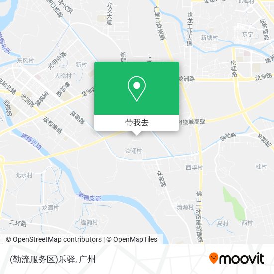 (勒流服务区)乐驿地图