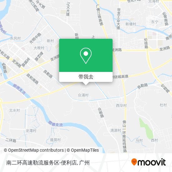 南二环高速勒流服务区-便利店地图