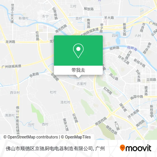 佛山市顺德区京驰厨电电器制造有限公司地图