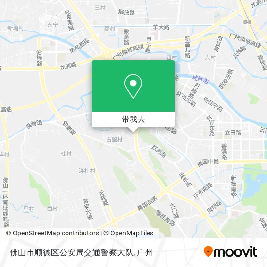 佛山市顺德区公安局交通警察大队地图