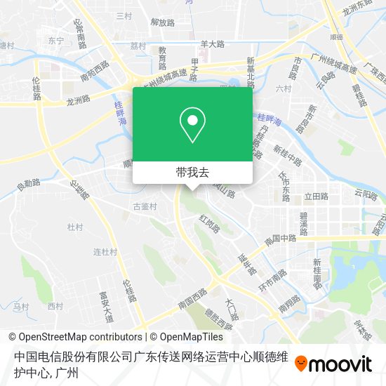 中国电信股份有限公司广东传送网络运营中心顺德维护中心地图