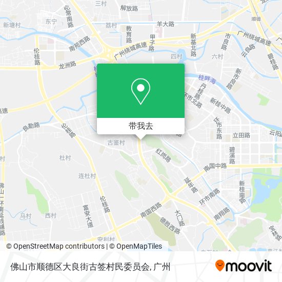 佛山市顺德区大良街古签村民委员会地图