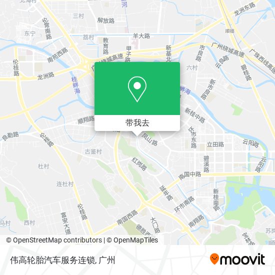 伟高轮胎汽车服务连锁地图