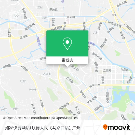 如家快捷酒店(顺德大良飞马路口店)地图